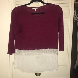 Quarter sleeve charming charlie shirt!